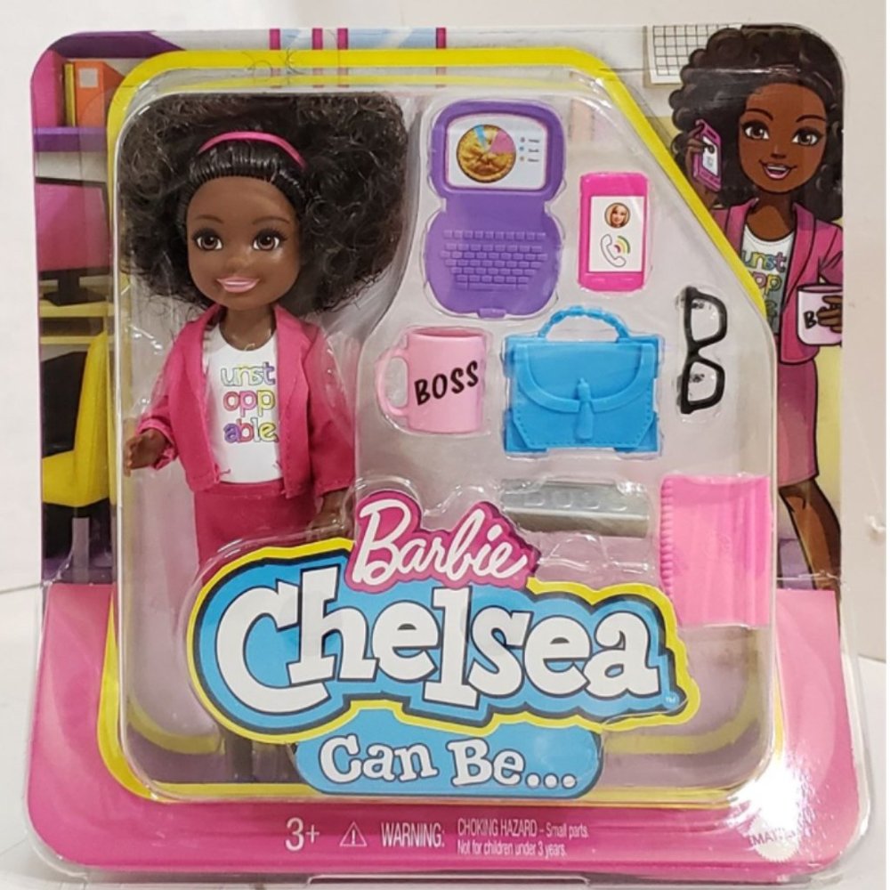 Barbie Chelsea Can Be Boss Doll Playset Brand New